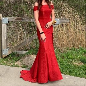 Red prom dress